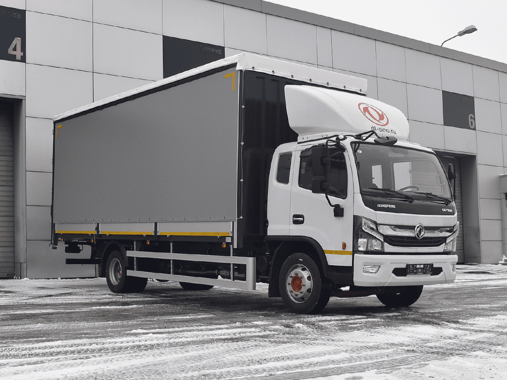 Бортовой тентованный фургон с шторой DongFeng C120L
